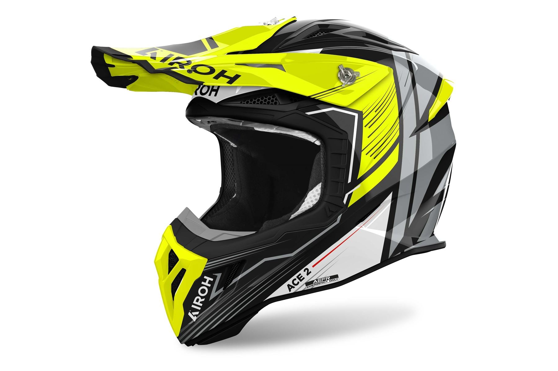 Airoh Helmet 2024 Aviator Ace 2 Engine Yellow Gloss Composite Carbon